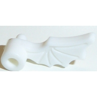Lego křídlo na přilbu levé, bílá (x46 WHITE)